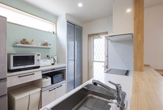 家事動線を考えたキッチン